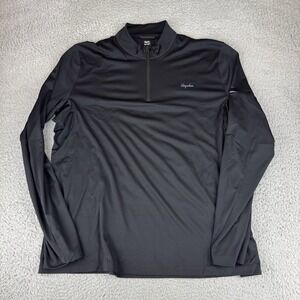 rapha mens active half zip Pullover Men's Size Xxl Black Long Sleeve Cycling‎